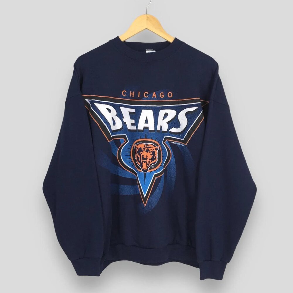 Vintage Chicago Bears NFL Sweatshirt, Chicago Bears Football Logo Crewneck Shirt